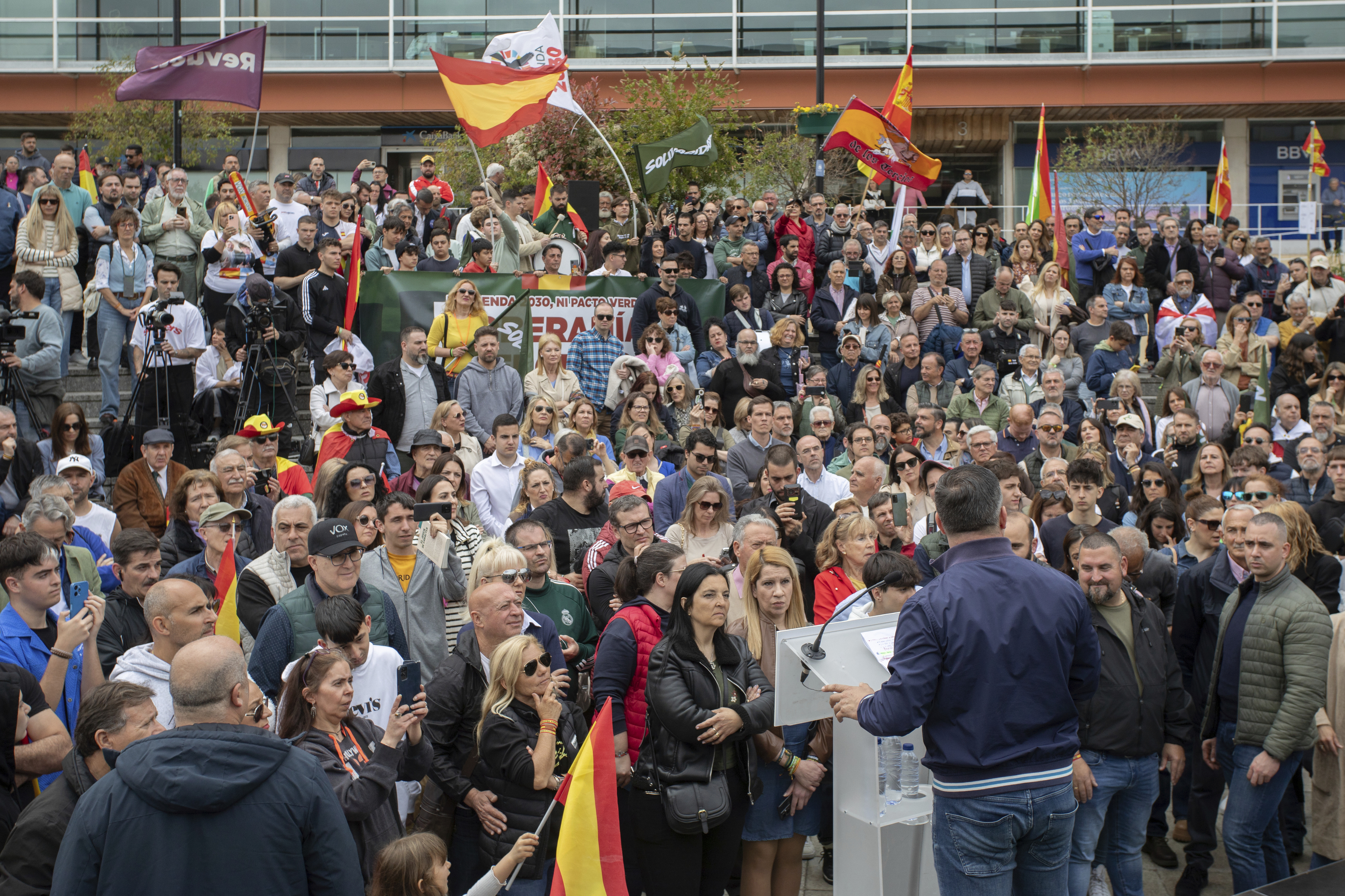 Mitin de vox celebrado en Fuenlabrada