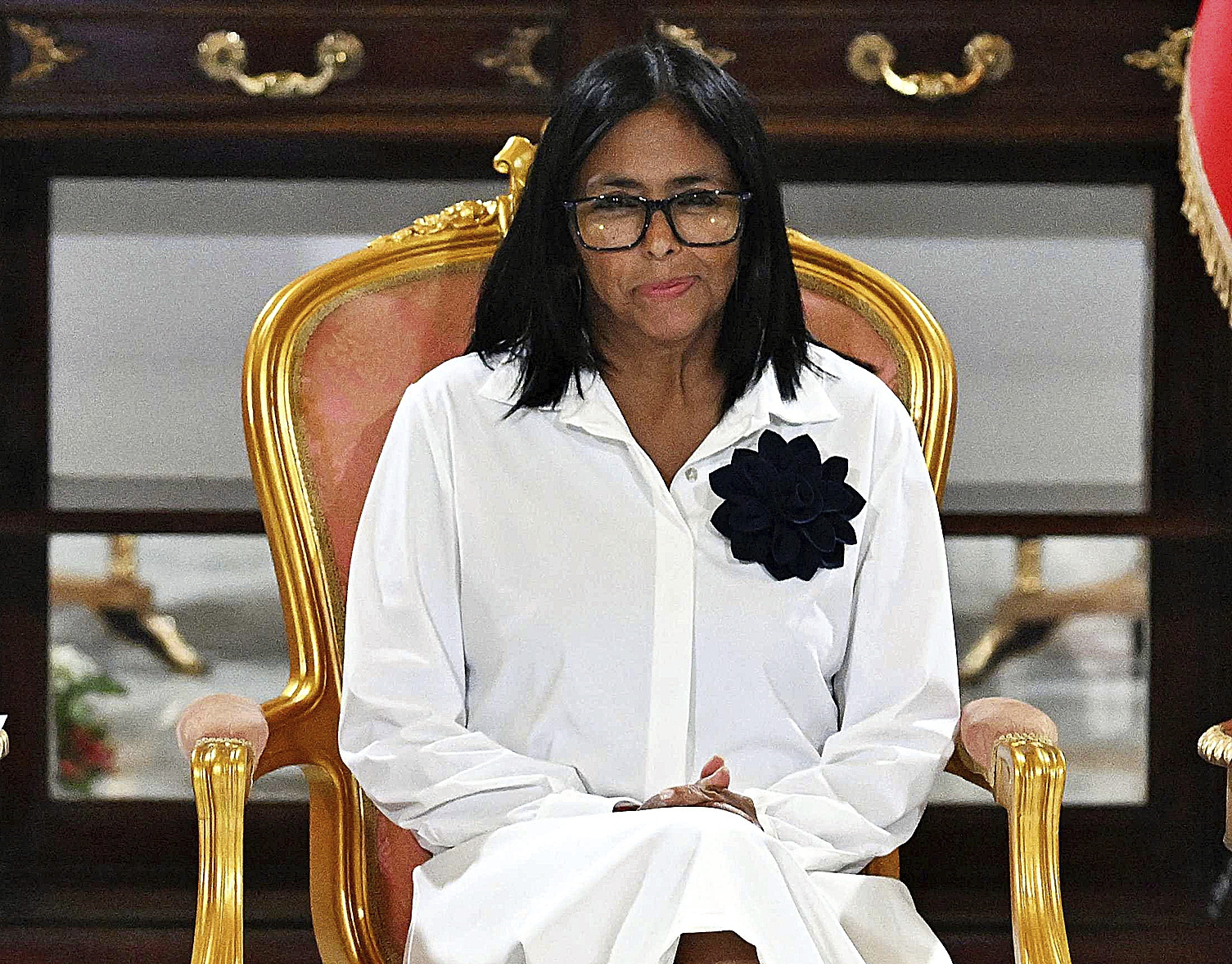 La presidente interina de Venezuela, Delcy Rodríguez.