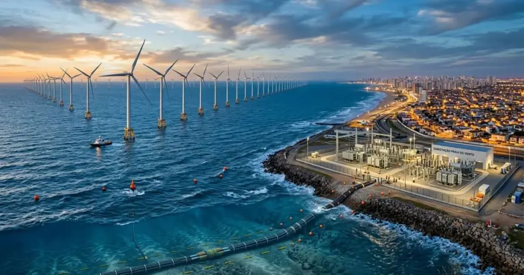 El cable submarino de 680 km que conecta el parque eólico más grande del mundo a tu hogar