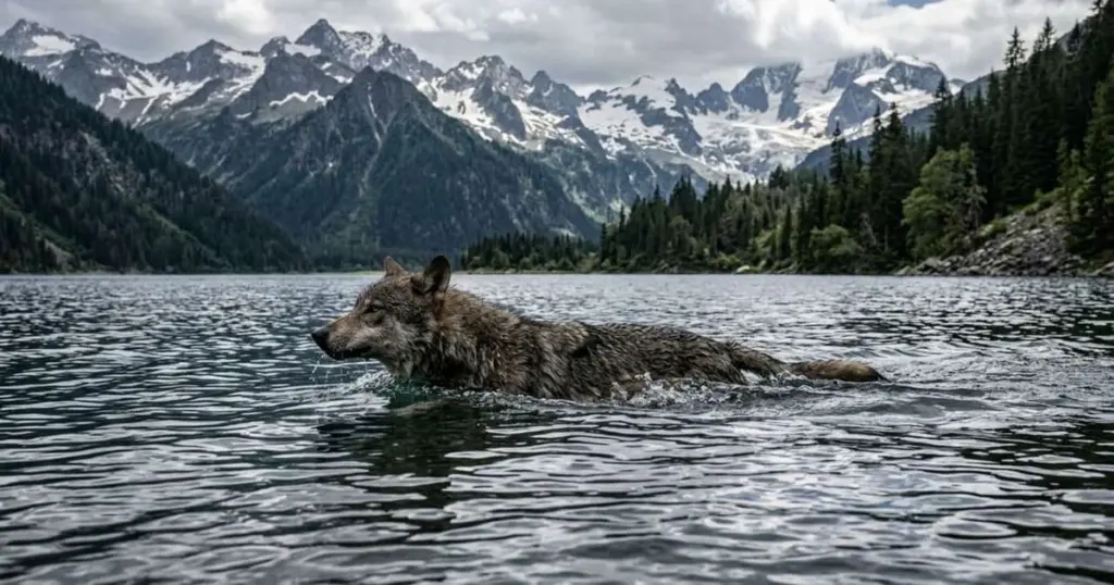 El lobo GPS que desconcertó a Suiza: Este depredador nadó por el Lago de Lucerna y dejó a los expertos sin palabras