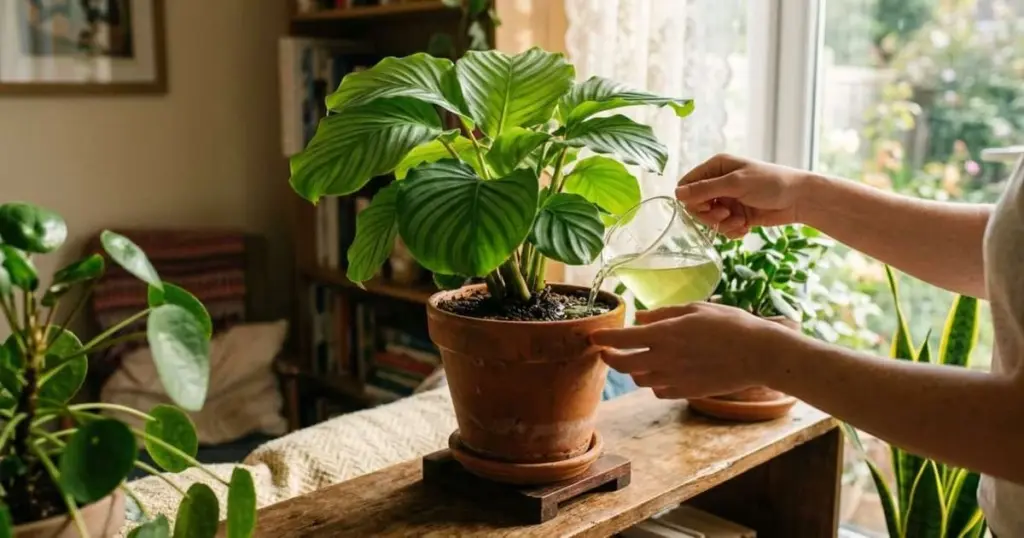 El secreto del té verde para revivir plantas marchitas en 3 días