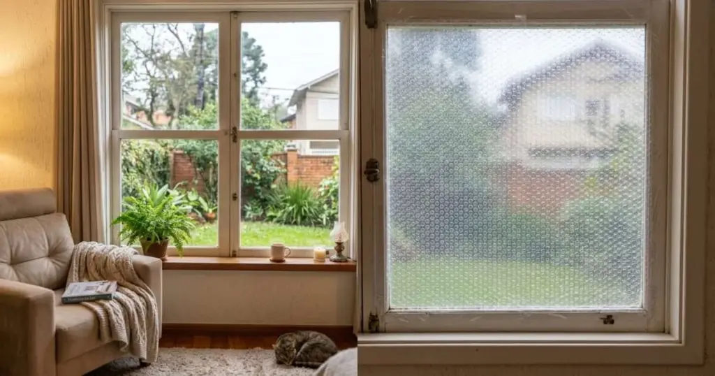 El truco secreto del plástico de burbujas para aislar tu casa: cuándo y cómo usarlo