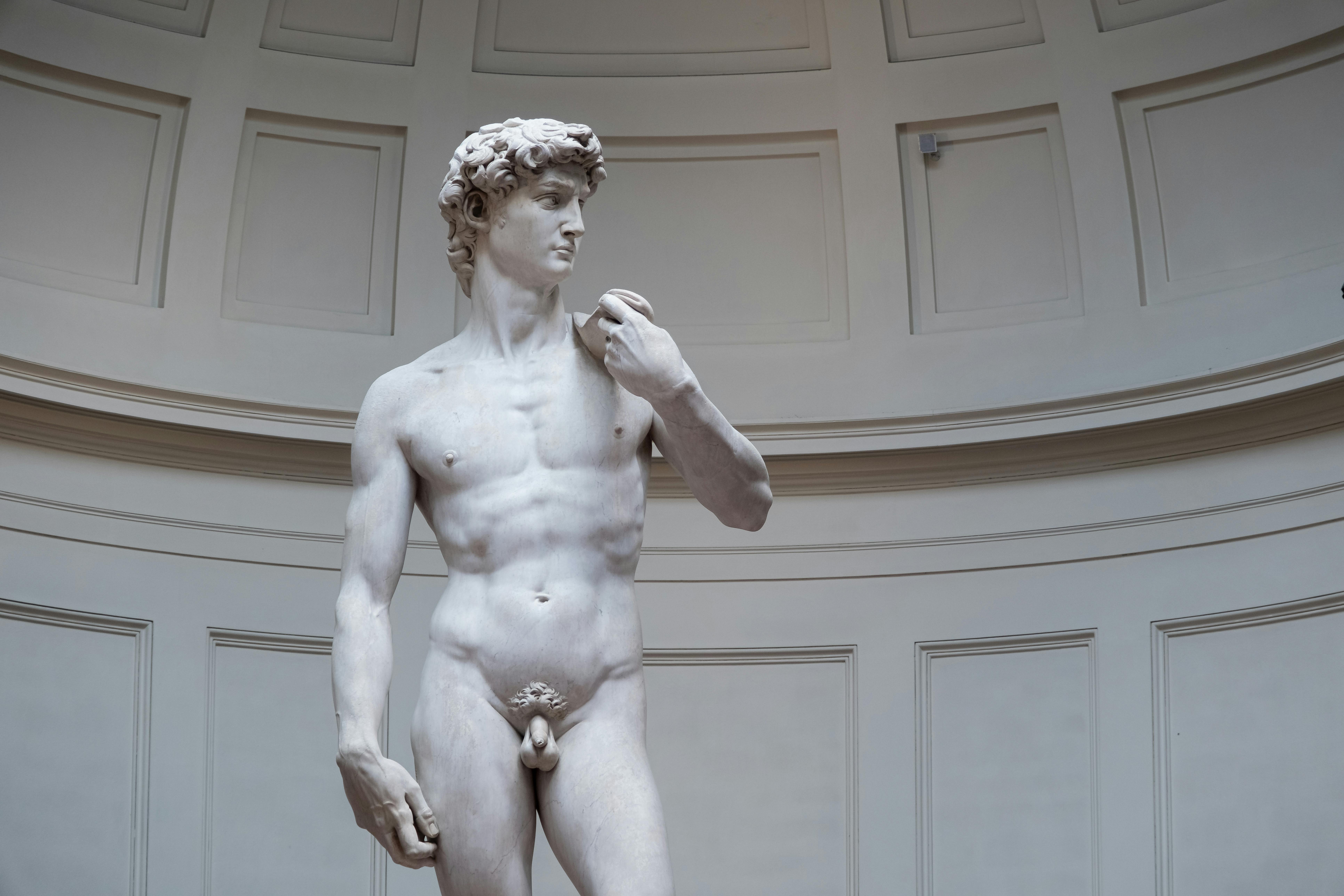 Foto: La escultura de David, esculpida por Miguel Ángel, se encuentra en la Galería de la Academia de Florencia. (Pexels)