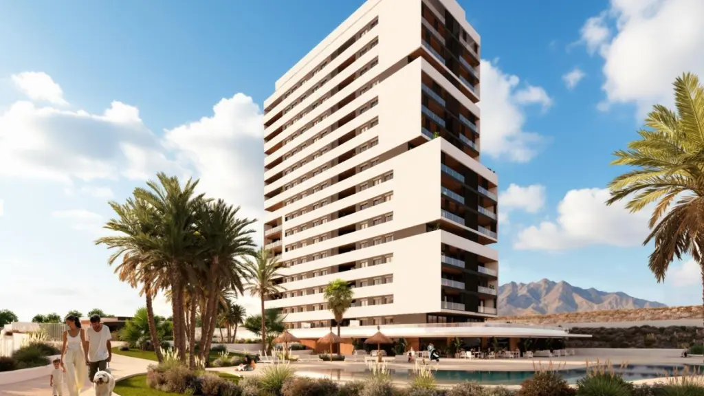 Boceto de una de las torres de Íkono Homes