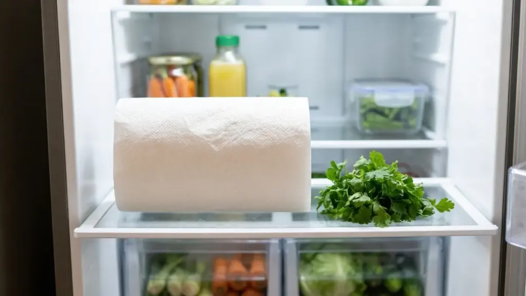 Hierbas frescas siempre verdes: el truco del papel en el refrigerador
