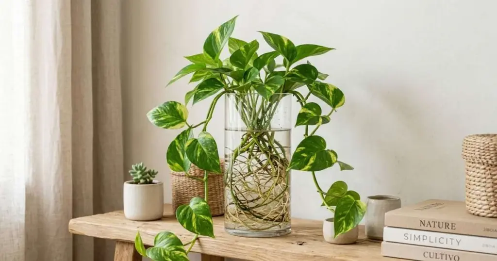 La Pothos en Agua: El Secreto para Que Dure Indefinidamente Sin Pudrirse
