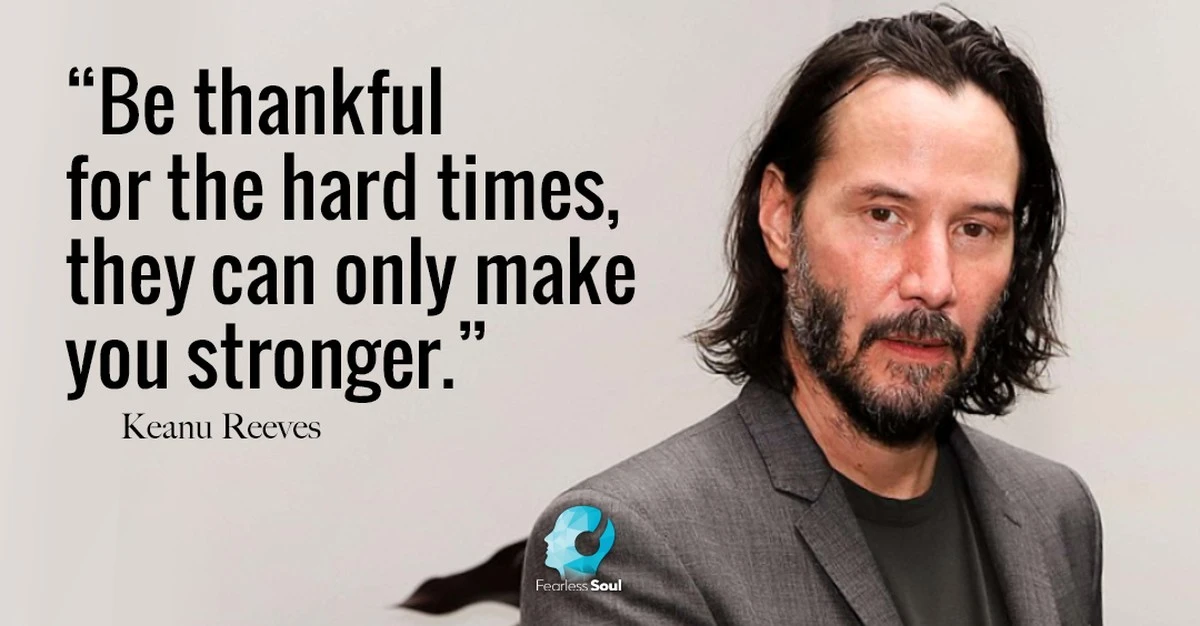 La profunda frase de Keanu Reeves sobre cómo las luchas te hacen más fuerte - image 1