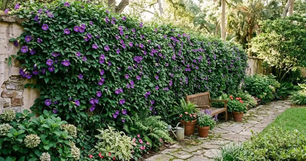 La trepadora ideal para tu muro: florece sin dañarlo y protege del sol