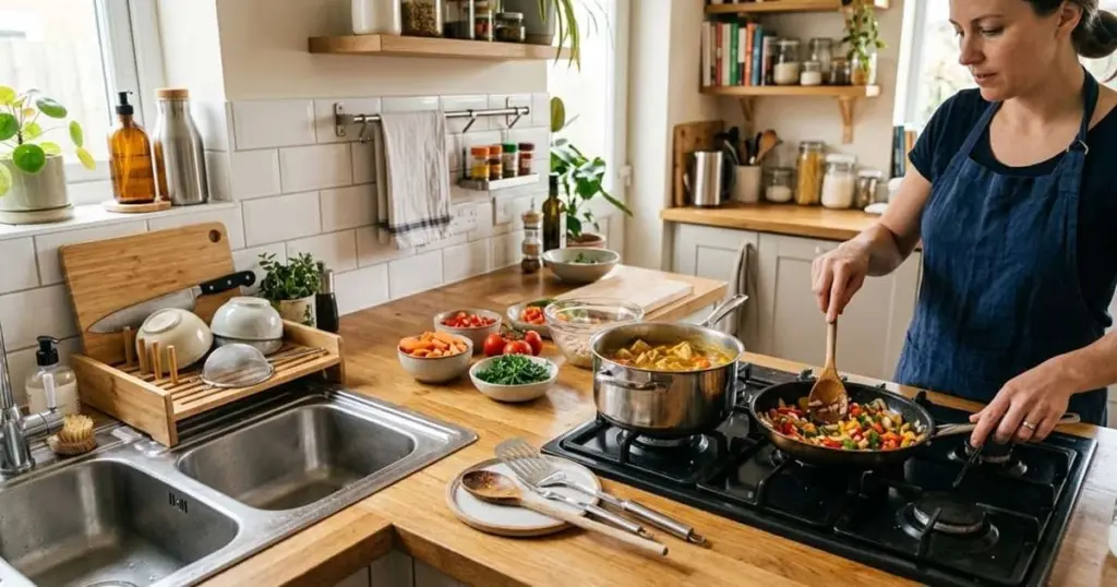 Limpiar mientras cocinas: 3 cosas que revela sobre tu personalidad