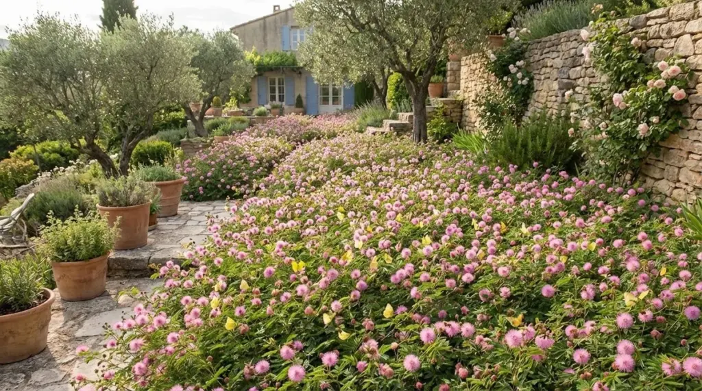 Mimosa strigillosa de Florida: el truco para un jardín verde sin apenas riego