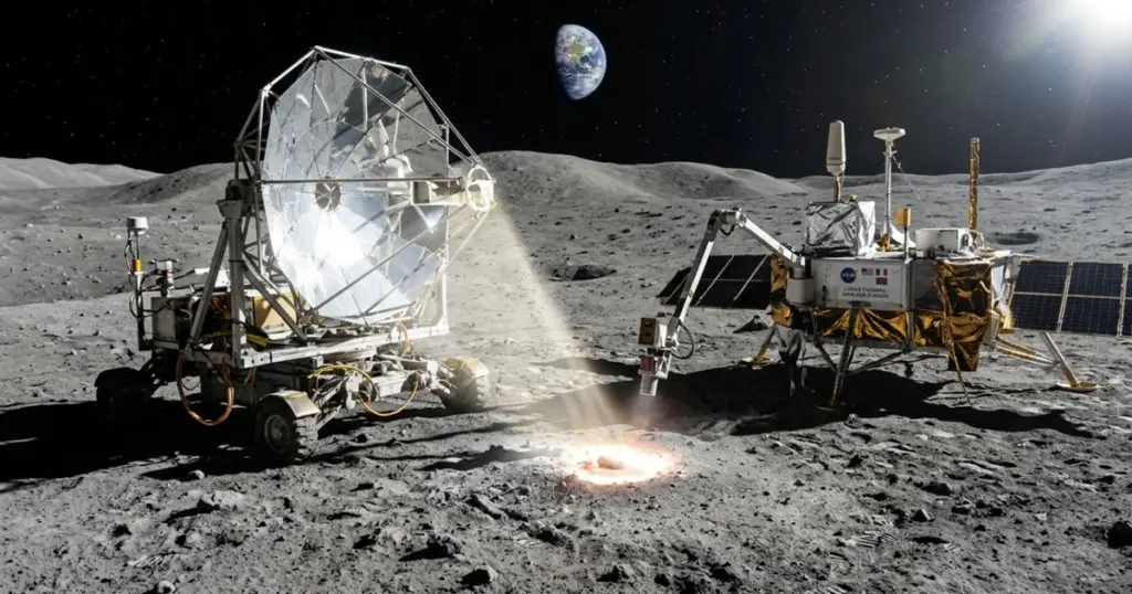 NASA desvela cómo la luz solar concentrada hace posible vivir meses en la Luna