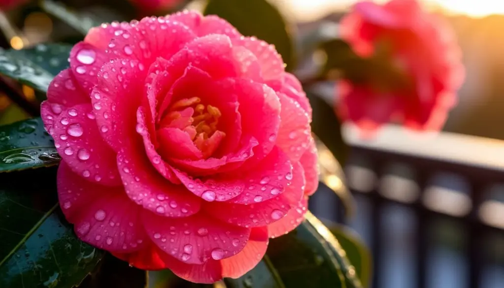 Olvídate del geranio: la Camellia japonica de Japón para un balcón de revista