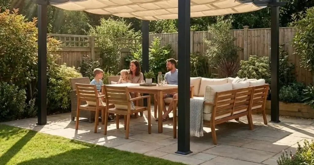 Pérgola de diseño por menos de 90€: el secreto de Wowcher contra el calor
