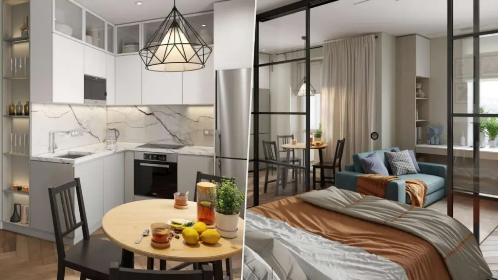 Piso de 43 m2: el truco de Olga Moszkalenko en Diseño de Interiores para ganar luz
