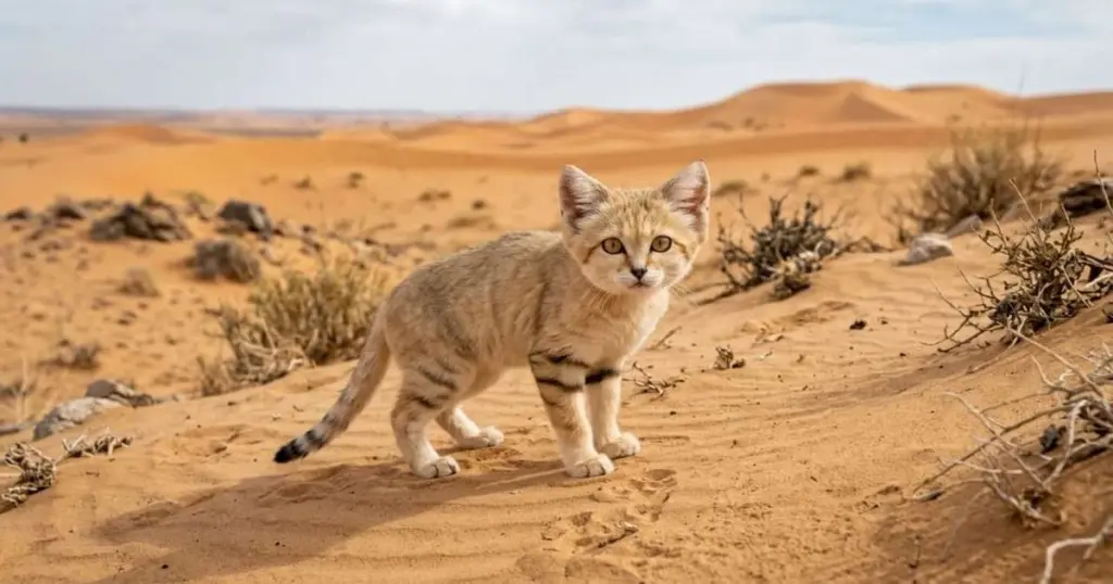 Por qué este gato del desierto ladra como un perro: conoce al Felis margarita