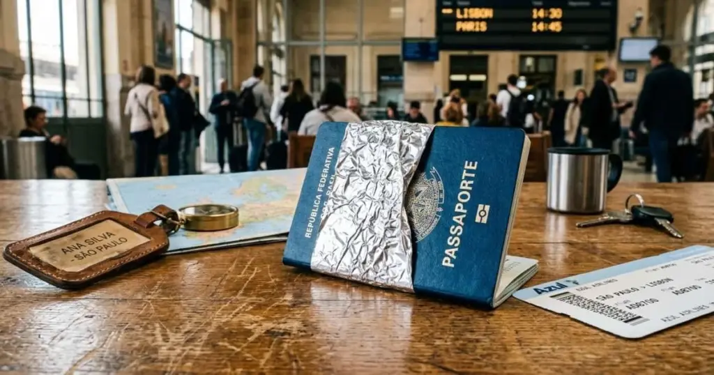 Por qué los viajeros inteligentes envuelven su pasaporte en papel de aluminio