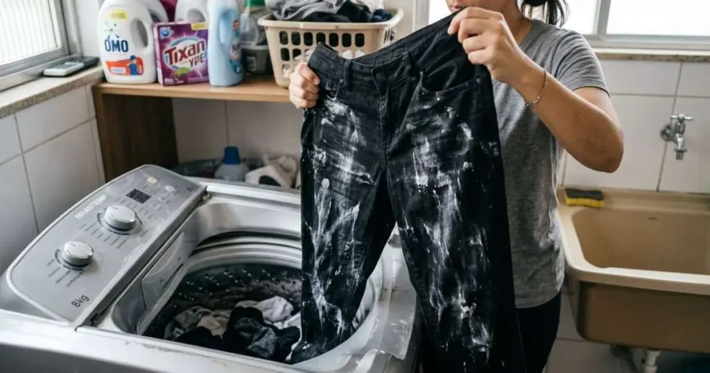 Por qué poner el detergente directamente en la ropa arruina tus prendas oscuras