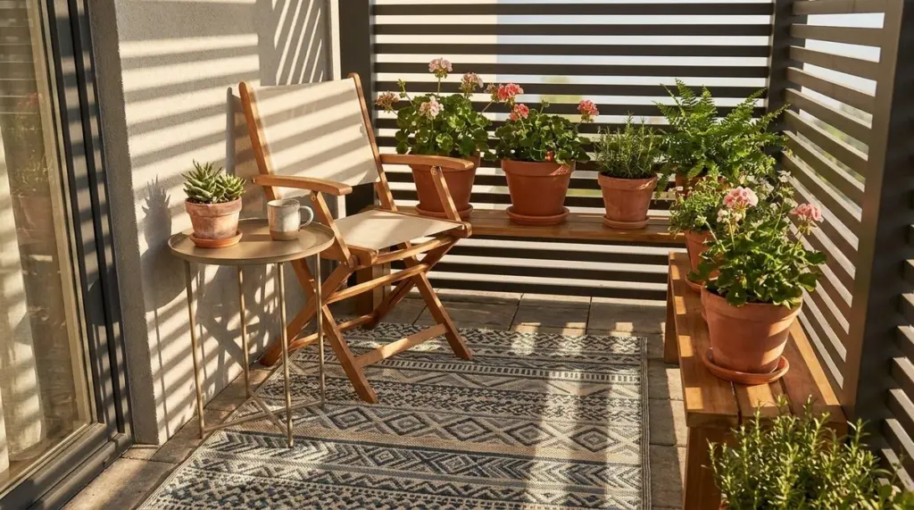 Terraza pequeña: el truco de 3 pasos para duplicar el espacio esta Primavera
