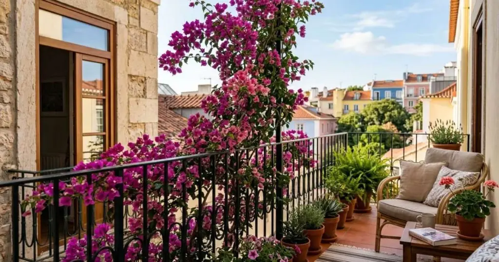 Transforma tu balcón pequeño en un oasis verde infinito con estas enredaderas secretas
