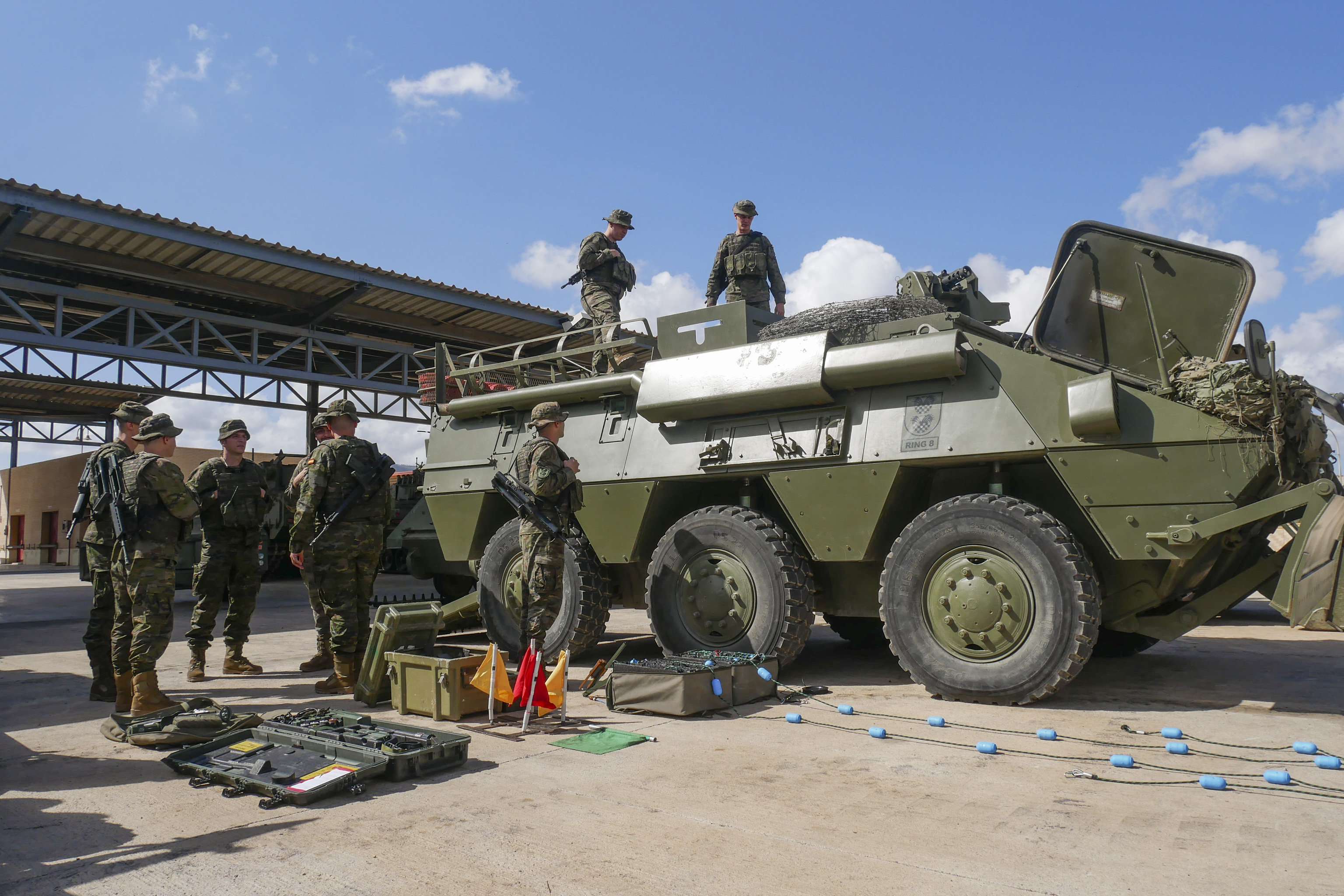 Unidades militares de Melilla durante misiones de adiestramiento de apoyo a Estonia, Túnez, Senegal y Turquía.