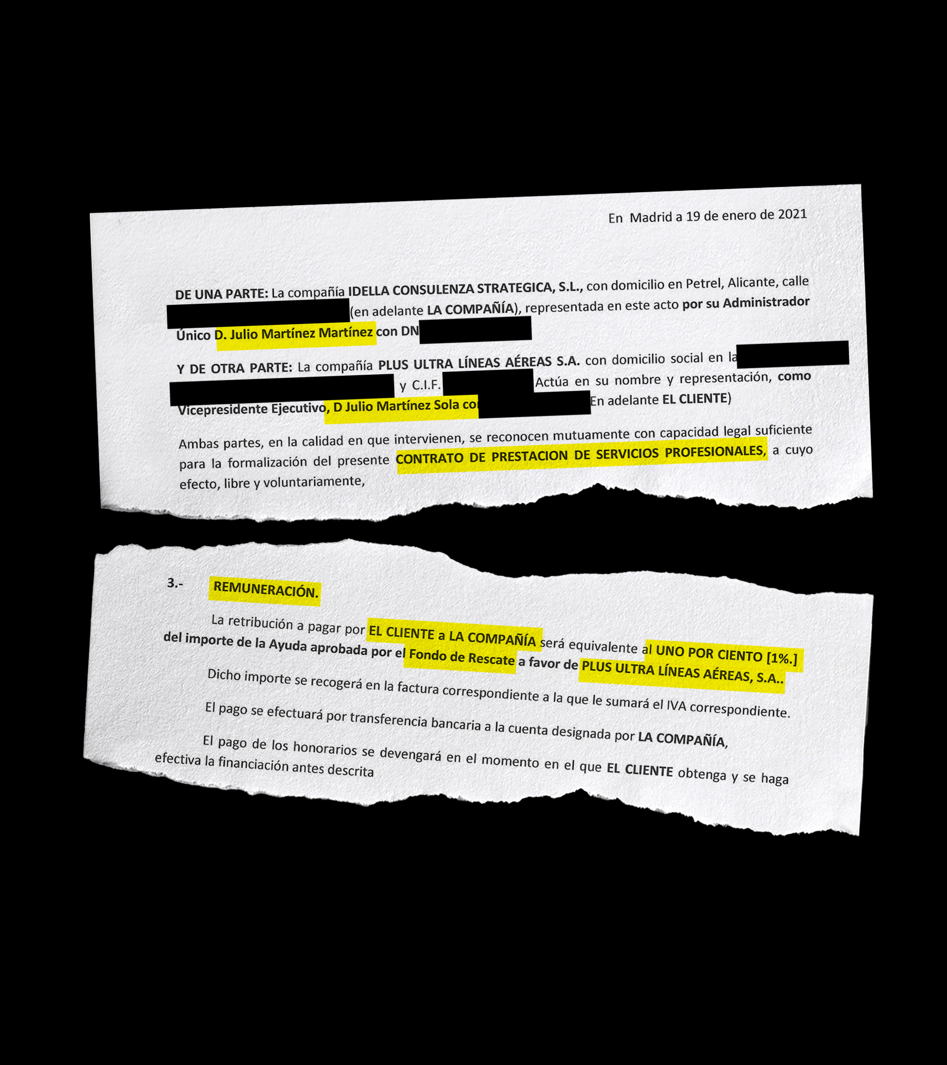 El contrato del 1% de comisión para el testaferro de Zapatero a cambio del rescate de Plus Ultra