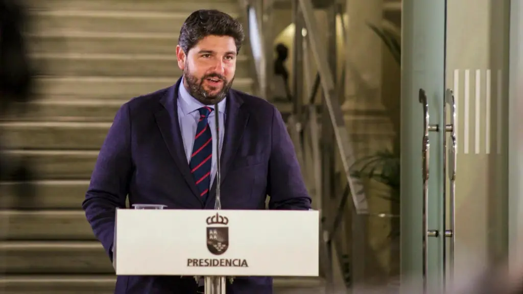 El presidente del Gobierno de la Región de Murcia, Fernando López Miras. EFE