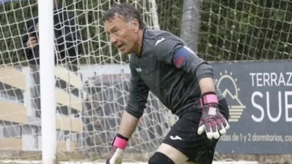 Ángel Mateos, durante su partido de Tercera RFEF.