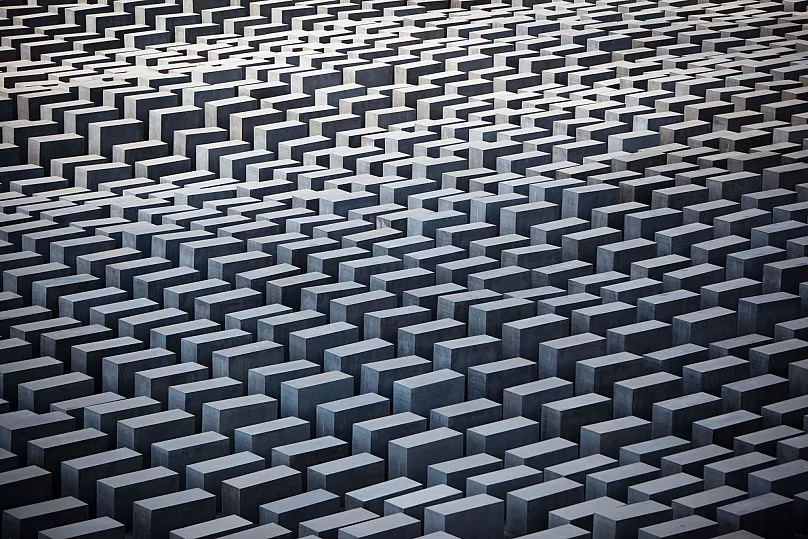 General view of the Memorial for the murdered Jews of Europe in central Berlin, 17 June, 2011
