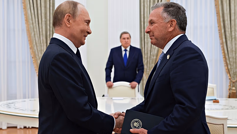 Vladimir Putin and Steve Witkoff.