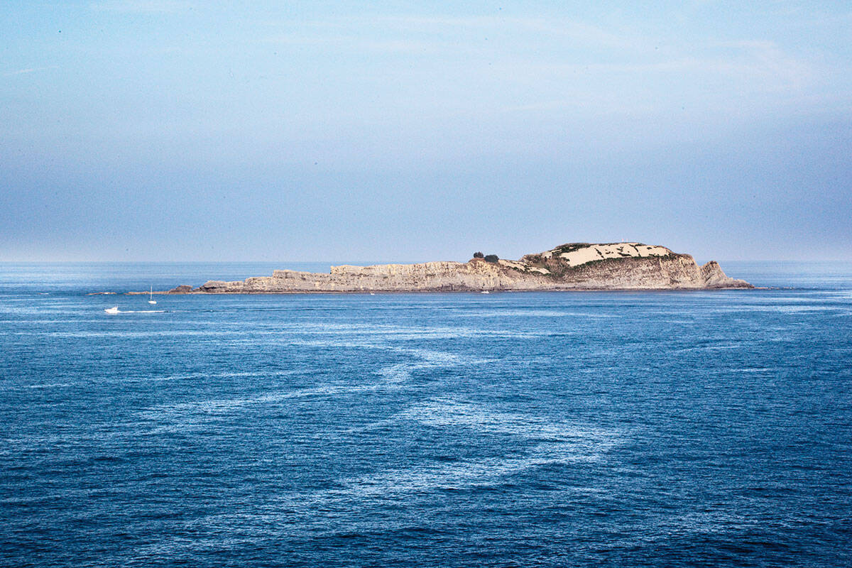 Foto: La isla situada frente a la ría de Mundaka, en el corazón de Urdaibai, es un enclave cargado de historia y antiguas leyendas en la costa vasca. (urdaibai.eus)