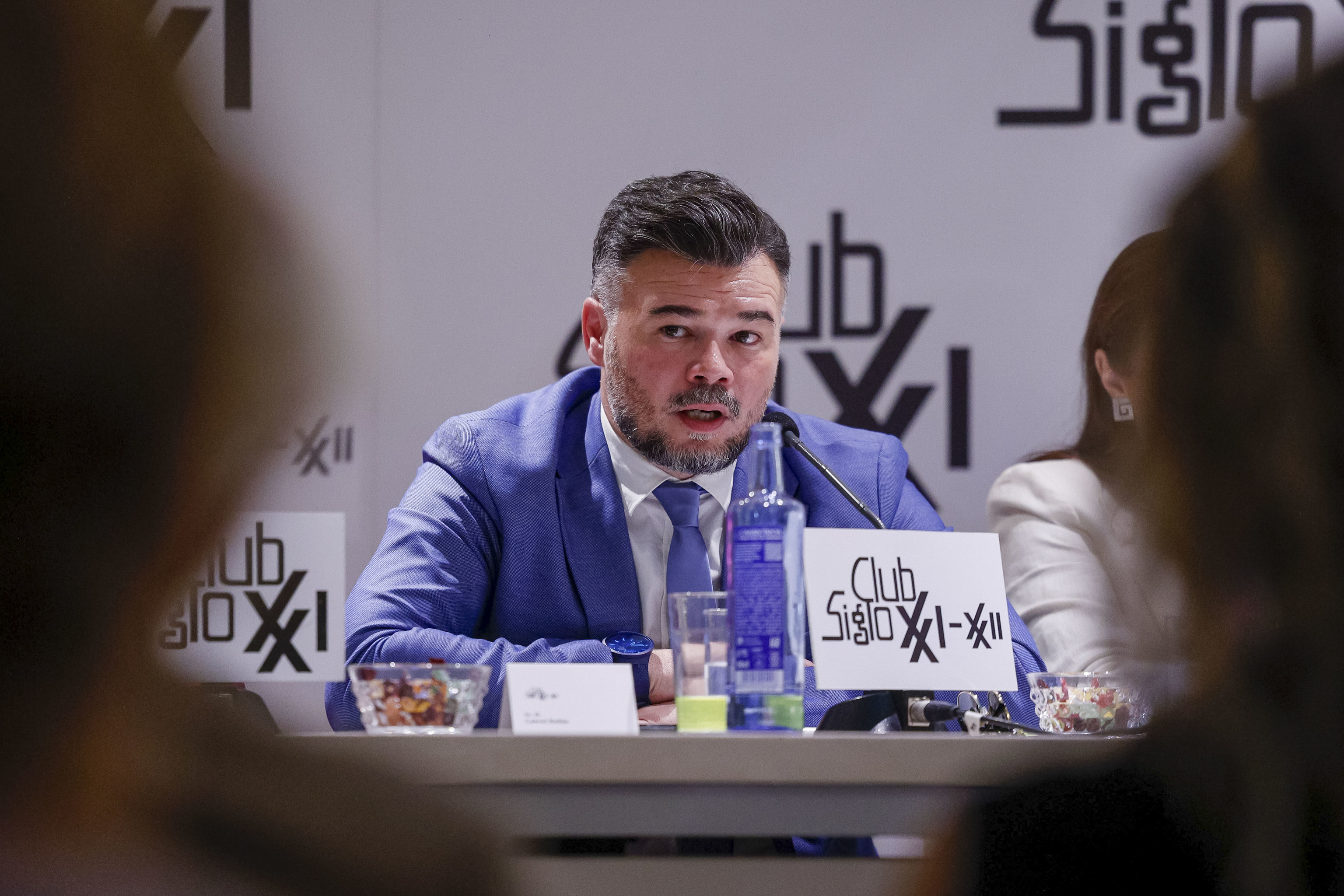 El portavoz parlamentario de ERC, Gabriel Rufián