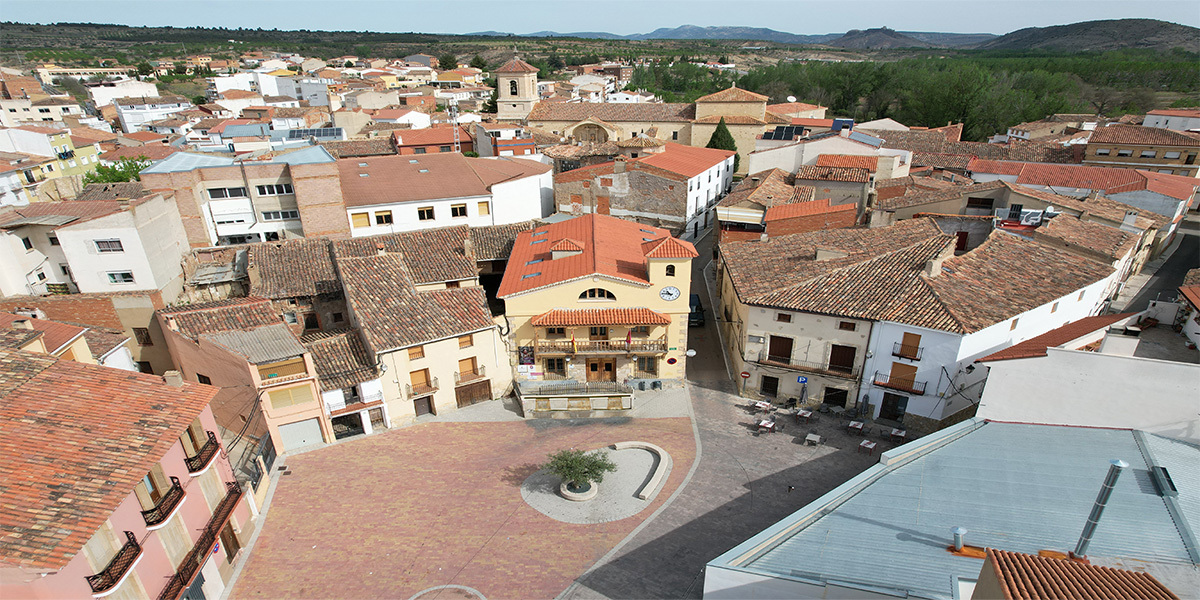 Plaza en Landete, Cuenca.