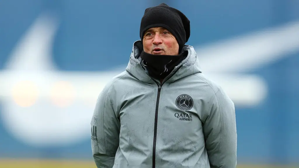 Luis Enrique, durante un partido con el PSG.