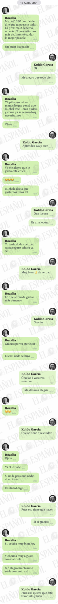 Conversación entre Rozalia y Koldo García