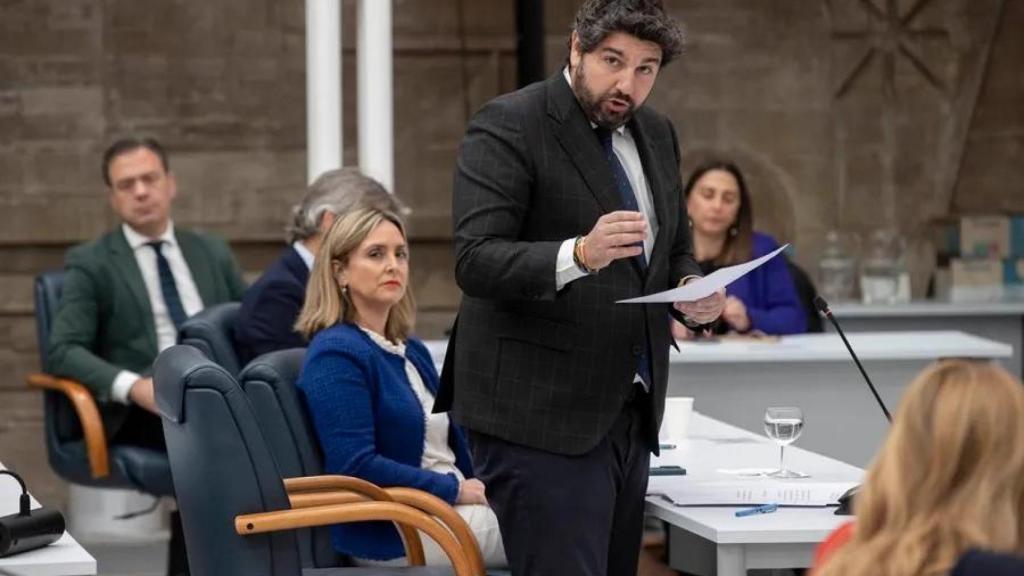 El presidente del Gobierno regional, Fernando López Miras