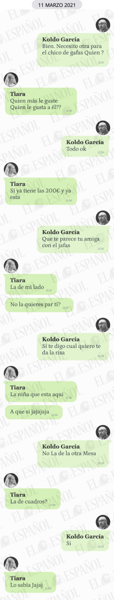Conversación entre Tiara y Koldo García