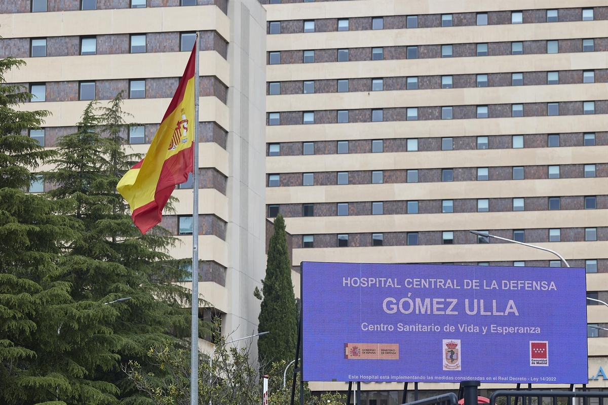 La fachada del Hospital Gómez Ulla en Madrid. (Europa Press)