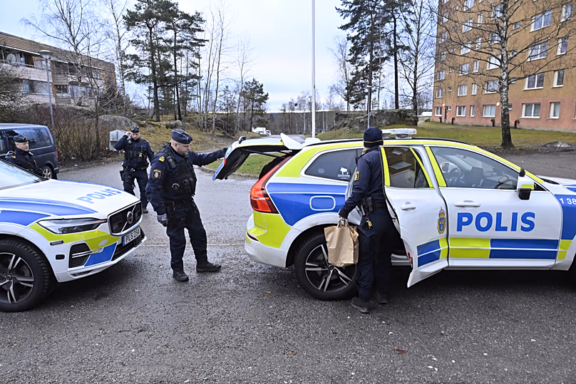 Police operations in Södertälje south of Stockholm, 30 January, 2025