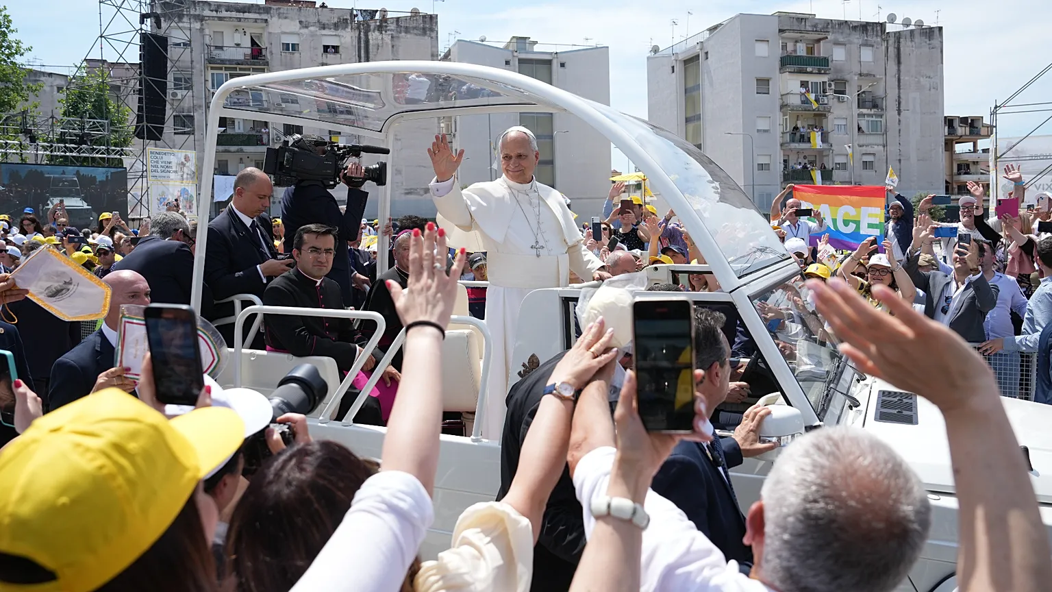 Pope Leo XIV in Acerra, in the Neapolitan area - 23/05/2026