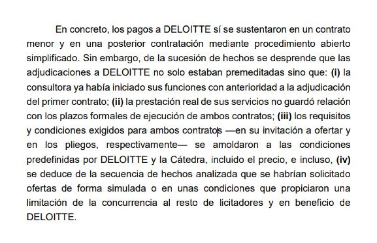 Fragmento del informe de la UCO.