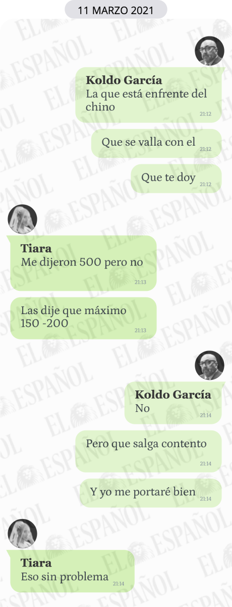 Conversación entre Tiara y Koldo García