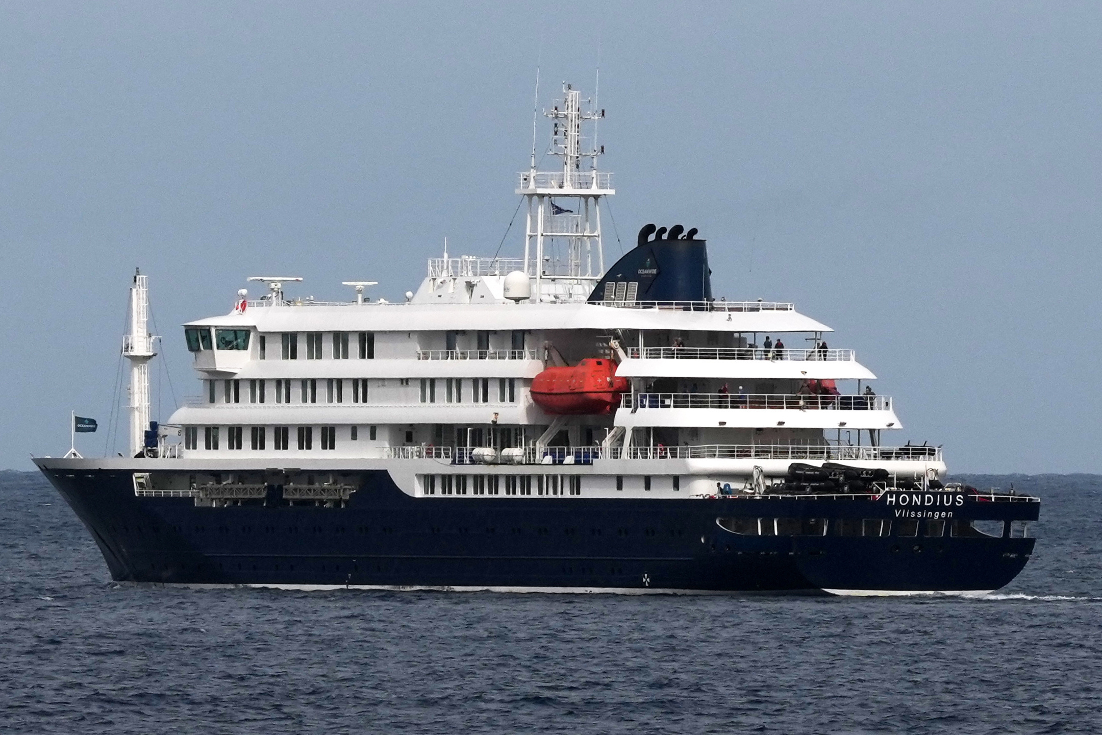 El crucero MV Hondius.