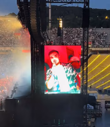 Ibai Llanos en La Casita de Bad Bunny en Barcelona (REDES SOCIALES).