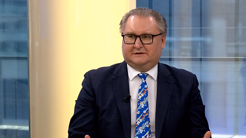 Taras Kachka, Deputy Prime Minister of Ukraine for European and Euro-Atlantic Integration at Euronews studio, 26 May, 2026