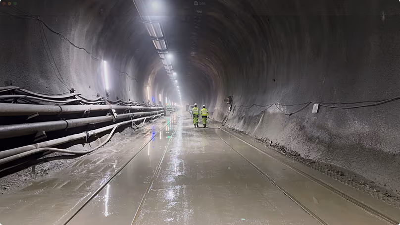 With a total length of 64 km, the gigantic structure will be the longest underground railway line in the world. 