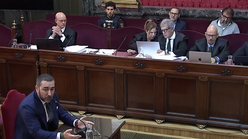 El empresario Víctor de Aldama, durante su declaración de este miércoles en el Tribunal Supremo.