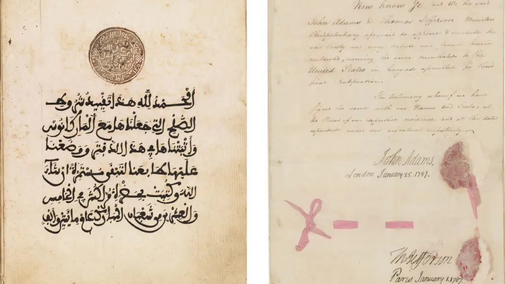 Tratado de Paz y Amistad entre Marruecos y Estados Unidos (1786).