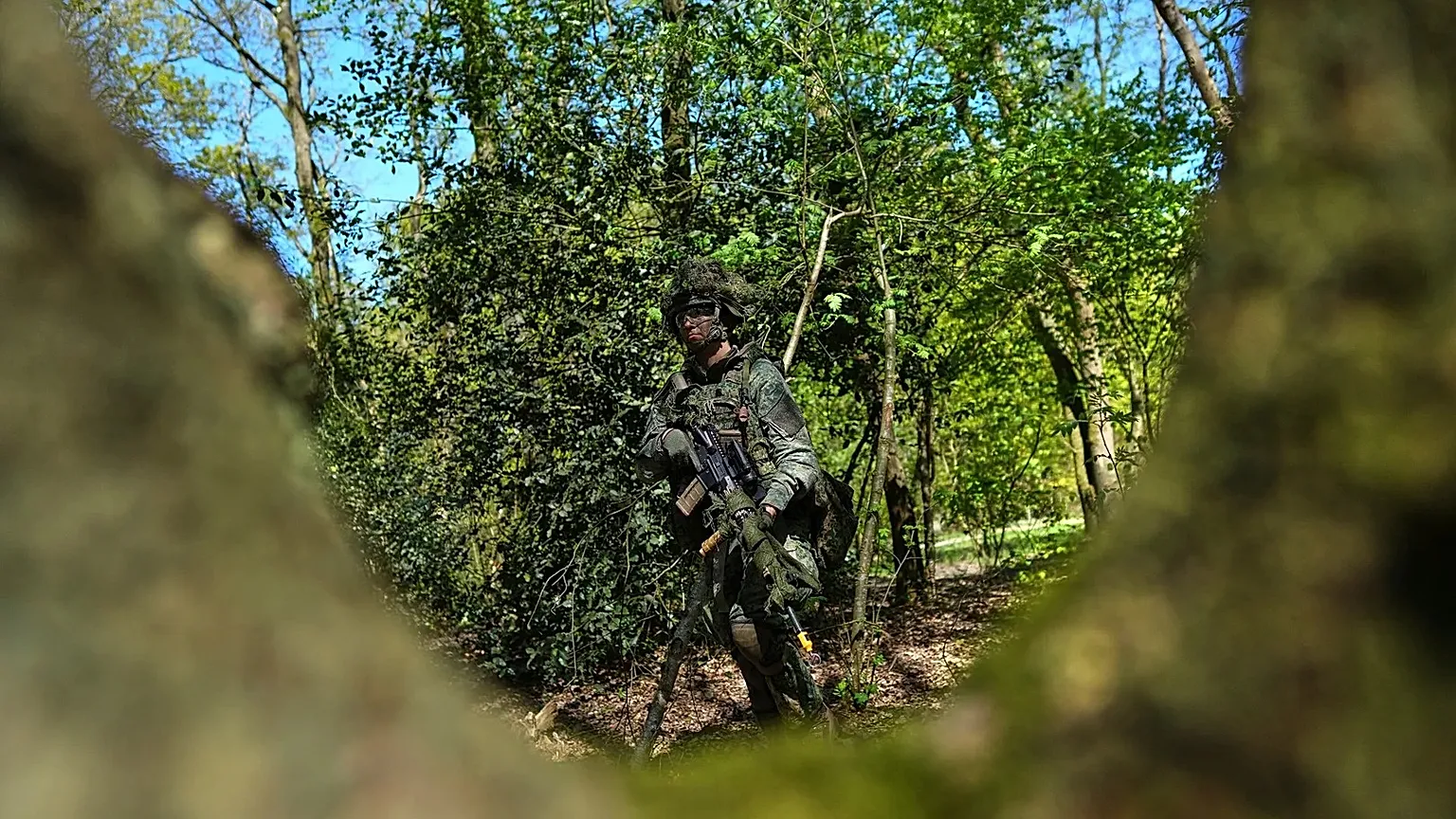 A member of the 10th Infantry Battalion Guard Security Corps National Reserve in Havelte, 25 April, 2026