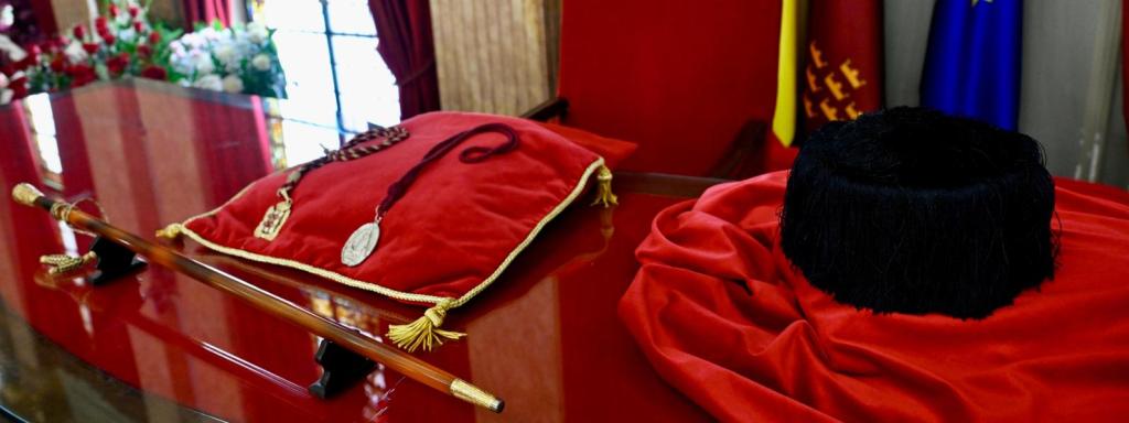 El bastón de mando del alcalde de Murcia.
