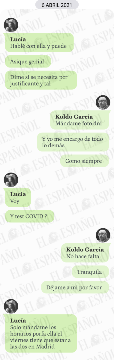 Conversación entre Lucia y Koldo García